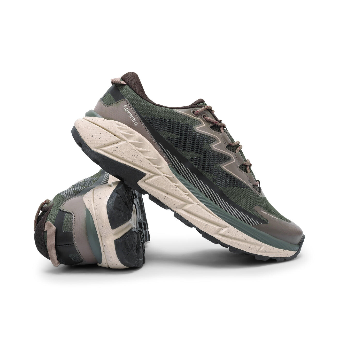 Adventra Men Trail Running Ultra Grip Lightweight Shoes (TR2011) Green