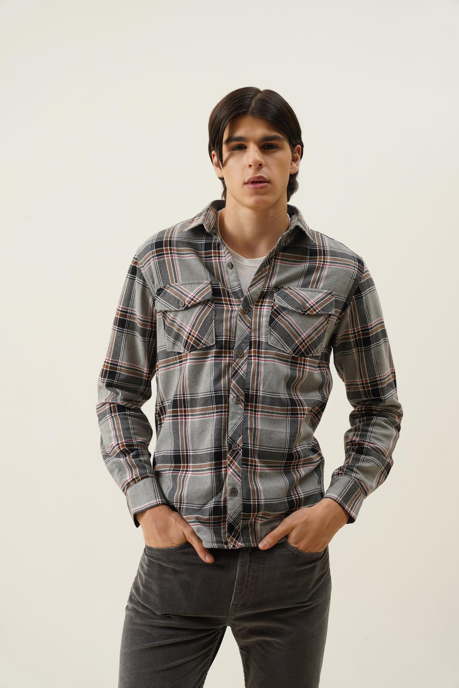 Pearl seven Winter Fleece Lining Shirt/Overshirt