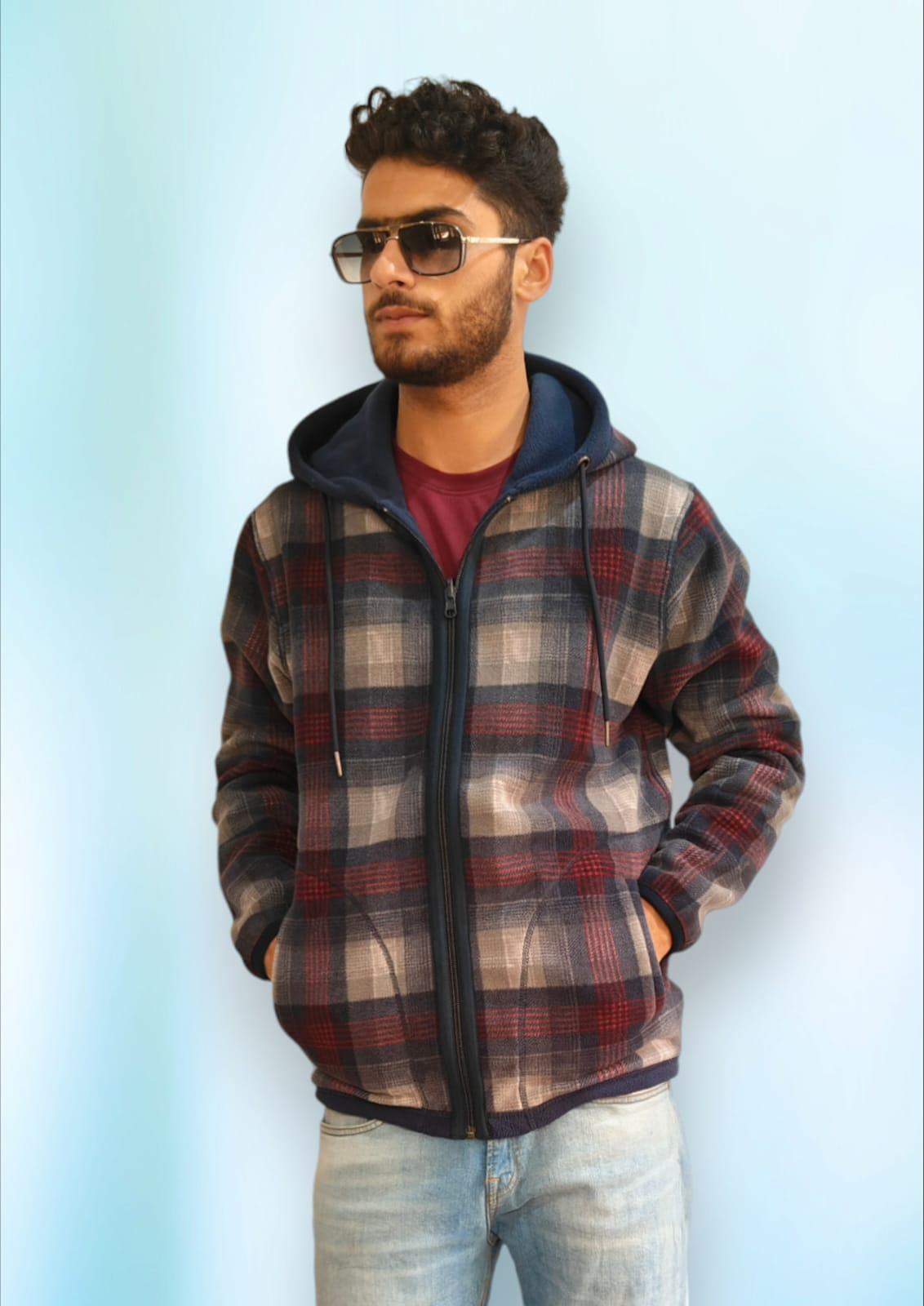 S.L polar fleece hooded sweatshirt