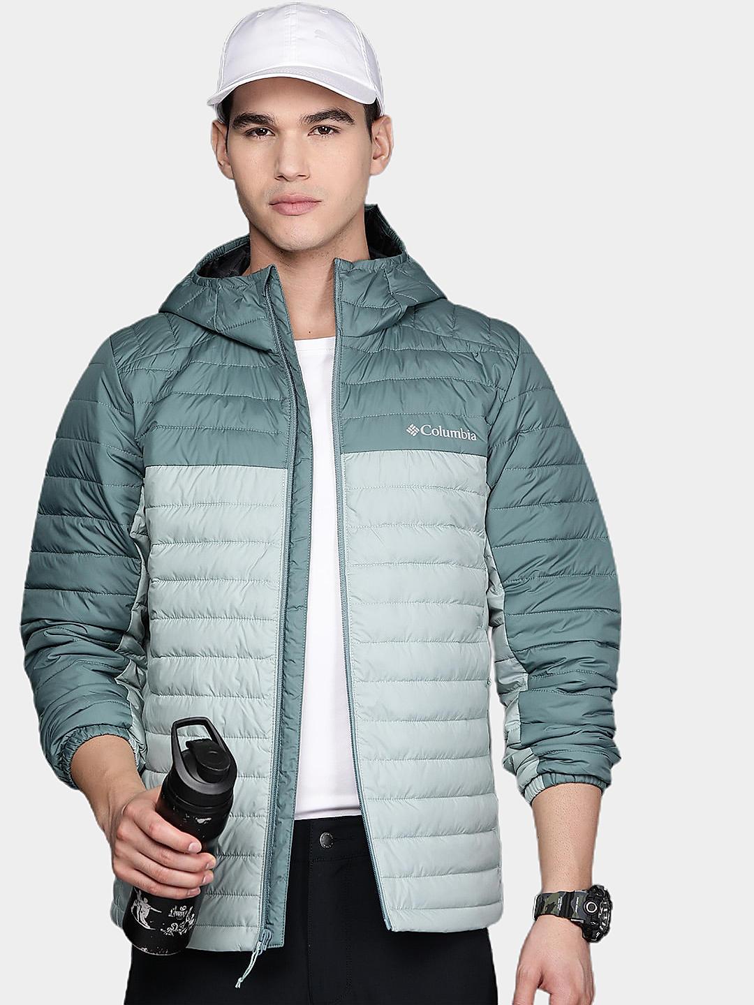 Columbia Mens Green Silver Falls Jacket